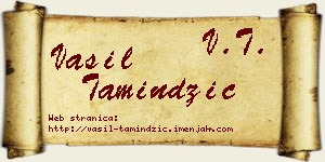 Vasil Tamindžić vizit kartica